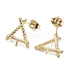 304 Stainless Steel Stud Earring Findings STAS-Q313-01G-2