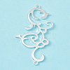Antique Style Auspicious Clouds Alloy Connector Charms FIND-G016-03S-3