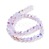 Baking Painted Transparent Glass Beads Strands GLAA-F029-TM6mm-01-2