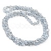 Electroplate Transparent Glass Beads Strands EGLA-G037-01A-3