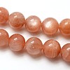 Grade AAA Natural Gemstone Sunstone Round Beads Strands G-E251-34-14mm-2