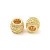 Brass Micro Pave Cubic Zirconia European Beads KK-H452-12G-2