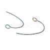 Rainbow Color Ion Plating(IP) 316 Surgical Stainless Steel Earring Hooks STAS-D183-04M-3