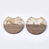Resin & Walnut Wood Pendants RESI-T023-11H-2