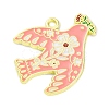 Alloy Enamel Pendants ENAM-C024-01A-02LG-1