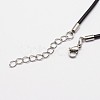 Round Leather Cord Necklaces Making X-MAK-I005-4mm-2