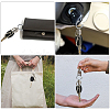 CHGCRAFT 4Pcs 2 Colors Zinc Alloy Push Gate Snap Keychain Clasp Findings FIND-CA0005-88-6
