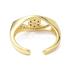 Evil Eye Real 18K Plated Cuff Rings for Women Gift ZIRC-C021-03G-3