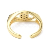 Evil Eye Real 18K Plated Cuff Rings for Women Gift ZIRC-C021-03G-3