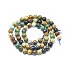 Natural Chrysocolla and Lapis Lazuli Beads Strands G-F715-105A-2