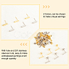 DICOSMETIC 60Pcs 2 Colors 304 Stainless Steel Stud Earring Findings STAS-DC0010-12-4