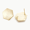 Brass Stud Earrings Findings X-KK-S345-189-2