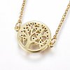 304 Stainless Steel Pendant Necklaces X-NJEW-L146-04G-2