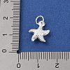 925 Sterling Silver Starfish Charms STER-K181-03S-3