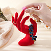 Resin Mannequin Hand Jewelry Display Holder Stands RDIS-WH0009-015B-3