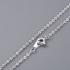 Glass Dangle Earring & Pendant Necklace Jewelry Sets SJEW-JS01076-04-5