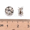 Buddhist Jewelry Findings Tibetan Style Lotus Double Sided Bead Caps PALLOY-O042-03-3