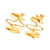 Rack Plating Brass Twist Wave Stud Earrings EJEW-P240-09G-1