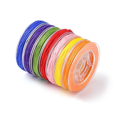 7 Rolls 7 Colors Nylon Thread NWIR-YW0001-02-1