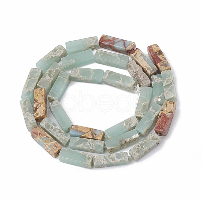 Natural Aqua Terra Jasper Beads Strands X-G-S321-004-1