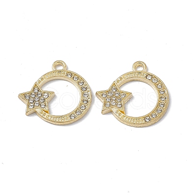 Alloy Rhinestones Pendants FIND-A024-21LG-1