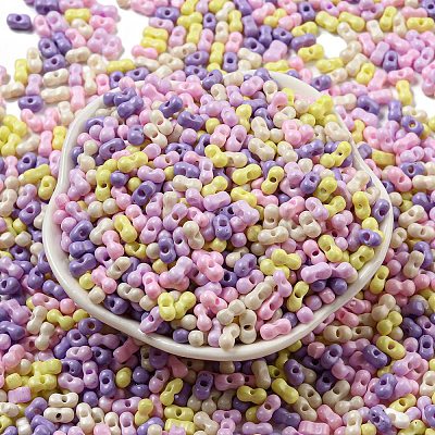 Opaque Baking Paint Glass Seed Beads SEED-K009-01A-27-1