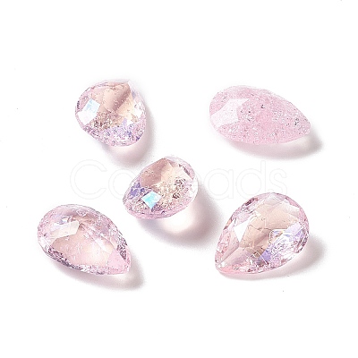 Crackle Moonlight Style K9 Glass Rhinestone Cabochons RGLA-J024-B-IO-1