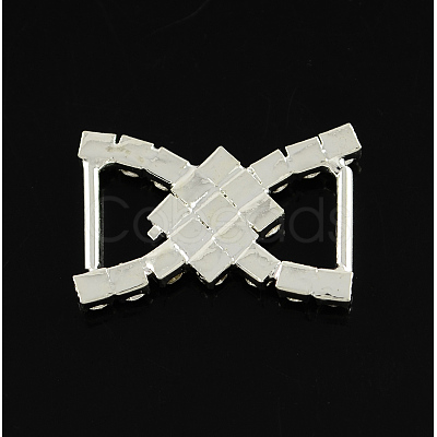 Shining Bowknot Wedding Invitation Ribbon Buckles RB-S019-17-1