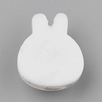 Opaque Bunny Resin Cabochons CRES-S304-56-1