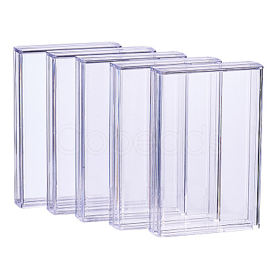 Transparent Plastic Bead Containers CON-BC0004-58-1