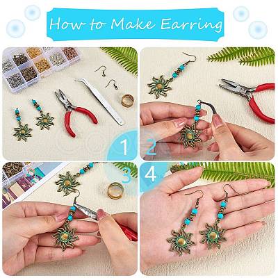 DIY Earring Making Finding Kit DIY-SZ0007-85-1