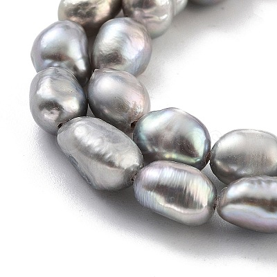 Dyed Natural Cultured Freshwater Pearl Beads Strands PEAR-P062-29C-1