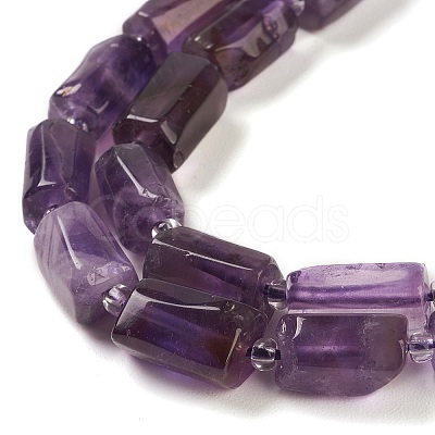 Natural Amethyst Beads Strands G-M403-B23-1