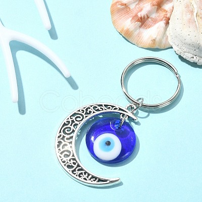 Alloy Moon Pendant Keychain KEYC-JKC00490-1