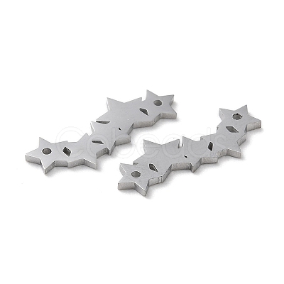 Non-Tarnish 304 Stainless Steel Connector Charms STAS-Q303-26P-1