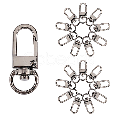 Zinc Alloy Swivel Clasps PALLOY-PH0013-42B-1