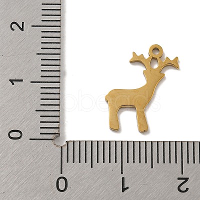 Christmas 304 Stainless Steel Charms STAS-Z093-03A-G-1