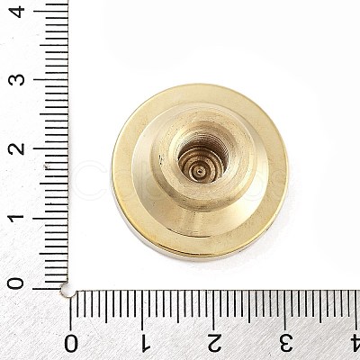 Texture Theme Roung Brass Stamp Head AJEW-M036-06I-G-1