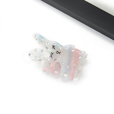 Rabbit Cellulose Acetate Claw Hair Clips PW-WG73064-01-1