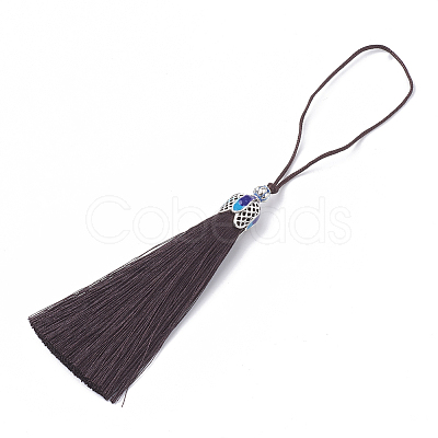 Nylon Tassel Big Pendant Decorations X-AJEW-N024-03-1