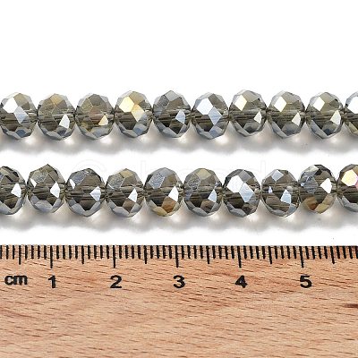 Electroplate Glass Beads Strands EGLA-A034-T8mm-B19-1