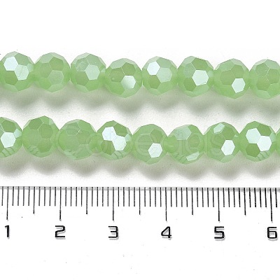 Electroplate Glass Beads Strands EGLA-A035-J8mm-A01-1