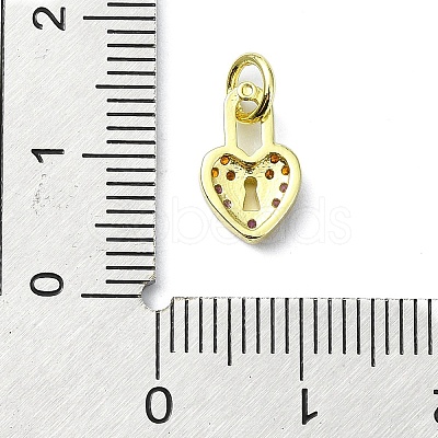 Brass Micro Pave Colorful Cubic Zirconia Pendants KK-H475-14G-07-1