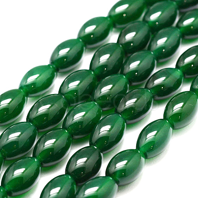 Natural Green Onyx Agate Bead Strands G-G877A-A05-1