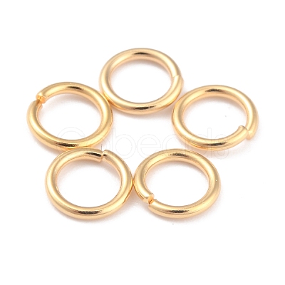 Rack Plating Brass Jump Rings KK-O139-18P-G-1