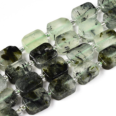 Natural Prehnite Beads Strands G-T138-23-1