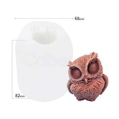 Owl Shape DIY Candle Silicone Molds CAND-PW0008-42C-1