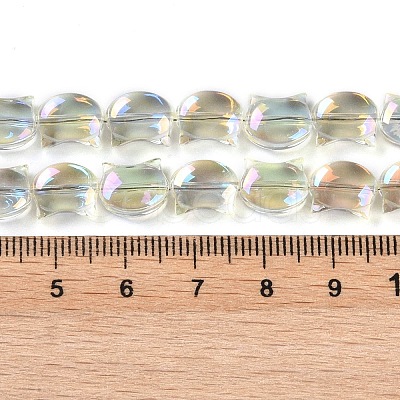 Electroplate Glass Beads Strands EGLA-Q128-06A-FR05-1