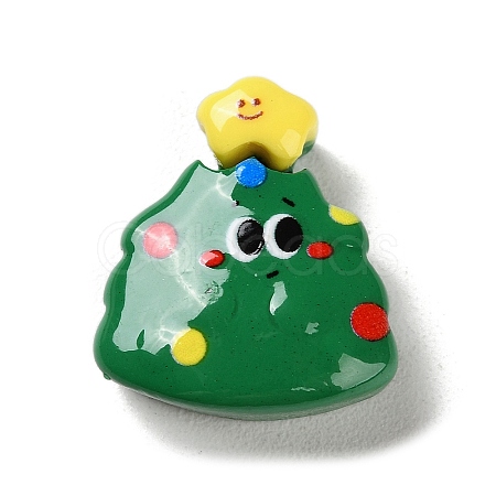 Christmas Theme Opaque Resin Decoden Cabochons RESI-F053-C05-1