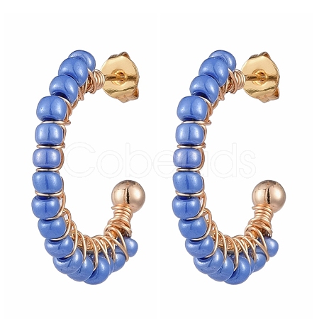 Brass Stud Earring EJEW-JE04179-03-1